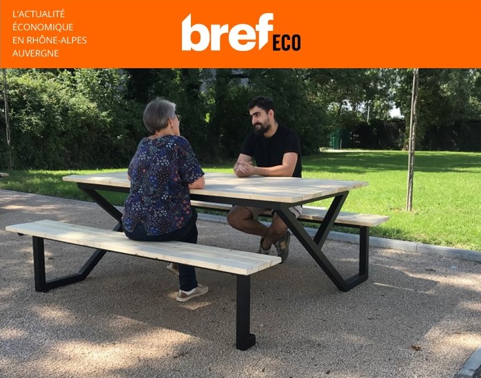 BTI Mobilier urbain lance une gamme de tables de pique-nique